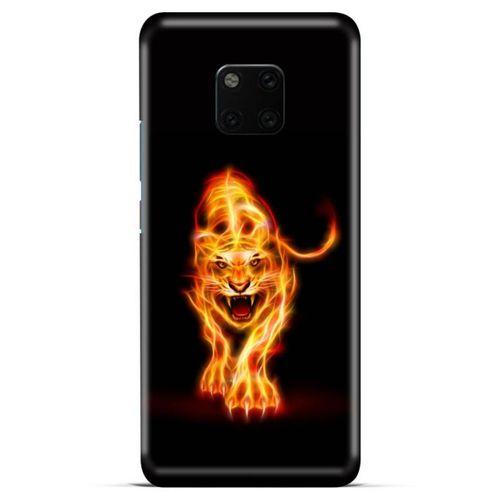 Lopard General Mobile GM 20 Uyumlu Kılıf FireX (27) Tasarımlı Kılıf Ateşten Kaplan