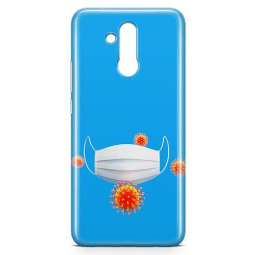 Huawei Mate 20 Lite Kılıf Maske Ve Virusler Arka Kapak Koruma Desenli Full Koruyucu