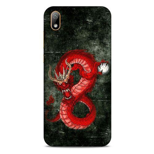 Huawei Y5 2019 Kılıf Dragons (23) Ultra Koruma Kılıfı Tatoo Kırmızı Ejderha