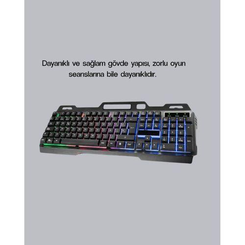 Rgb Işıklı Klavye Mouse Seti – Türkçe Q, Ayarlanabilir Dpı, Ergonomik Ve Dayanıklı Tasarım