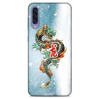 Samsung Galaxy A50s Kılıf Dragons (29) Arka Koruma Kılıfı Tatoo Mavi Ejderha