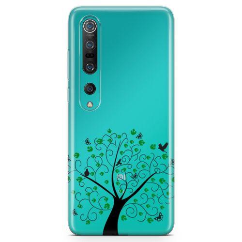 Xiaomi Mi 10 Kılıf Kelebekler Kuşlar Arka Kapak Koruma Desenli Full Koruyucu