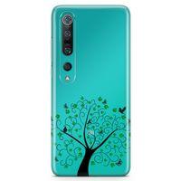 Xiaomi Mi 10 Kılıf Kelebekler Kuşlar Arka Kapak Koruma Desenli Full Koruyucu