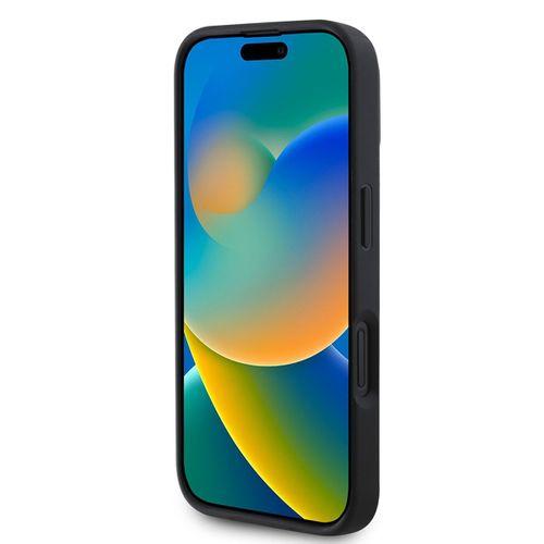 Apple iPhone 16 Pro Max Kılıf DKNY Orjinal Lisanslı Kartlıklı 3D Yazılı Repeat Texture Pattern Kapak