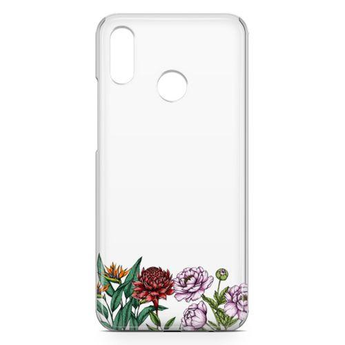Huawei Nova 3e Kılıf Çiçek Üçlü Arka Kapak Koruma Desenli Full Koruyucu