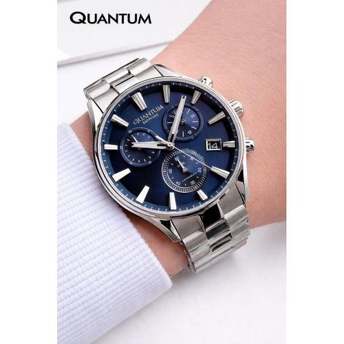 Quantum Sapphire Camlı İtalyan Bileklik Hediyeli 2 Yıl Garantili 10 Atm Erkek Kol Saati 1193.390