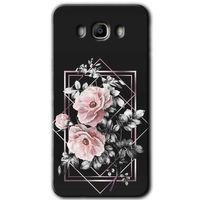 Potkal Hediye Fabrikası Samsung Galaxy J7 2016 Kılıf HD Desen Baskılı Arka Kapak - Retro Çiçek 1