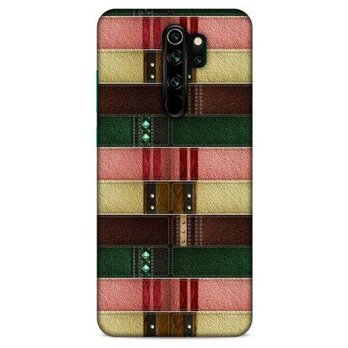 Xiaomi Redmi Note 8 Pro Kılıf Patchwork (41) Tank Kılıf Koyu Yeşil Pembe