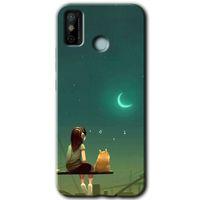 Tecno Spark 6 Go Kılıf HD Desen Baskılı Arka Kapak - Kedili Kız