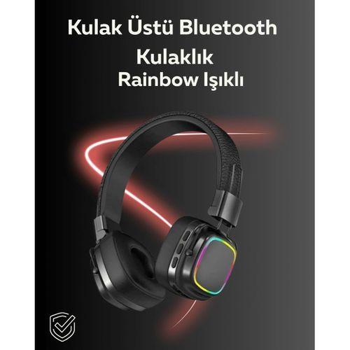 Rgb Işıklı Katlanabilir Bluetooth 5.3 Kulak Üstü Kulaklık