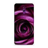 Oppo Reno Kılıf Mor Gul Arka Kapak Silikon Koruma Full Koruyucu