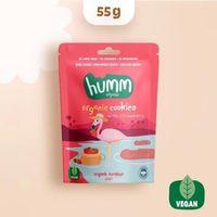 Humm Organik Vegan Çilekli Kurabiye 55 Gr, Sağlıklı ve Doğal Tatlar
