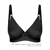 Alışveriş Meydanı Kadın Siyah Basic Üçgen Penye Sütyen