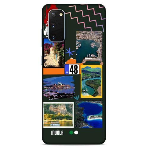 Lopard Samsung Galaxy S20 Uyumlu Kılıf Şehirli ※ (48) Muğla Bumper Kılıf