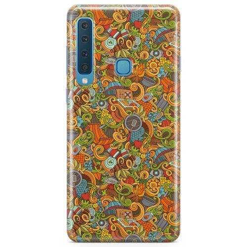 Samsung Galaxy A9 2018 Kılıf Doodle Piknik Seti Arka Kapak Koruma Desenli Full Koruyucu