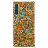 Samsung Galaxy A9 2018 Kılıf Doodle Piknik Seti Arka Kapak Koruma Desenli Full Koruyucu