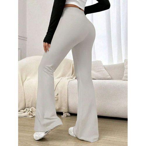 Kadın Yüksek Bel Ispanyol Paçalı Pantolon Tayt