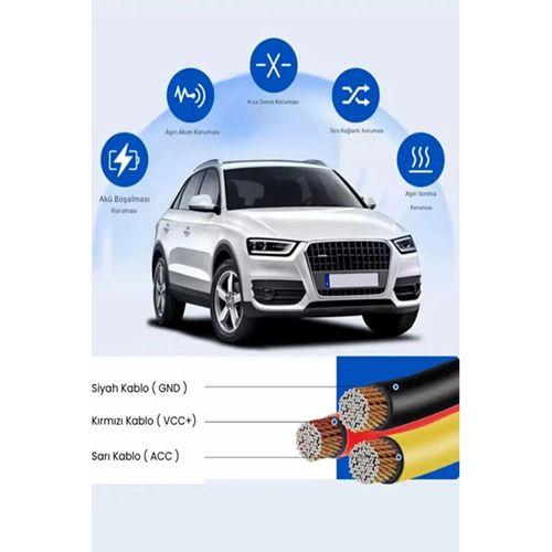 Park Modu Kablosu Type-c Akü Sigorta Bağlantı Kablosu Araç İçi Kamera Tüm Kameralara Uyumlu