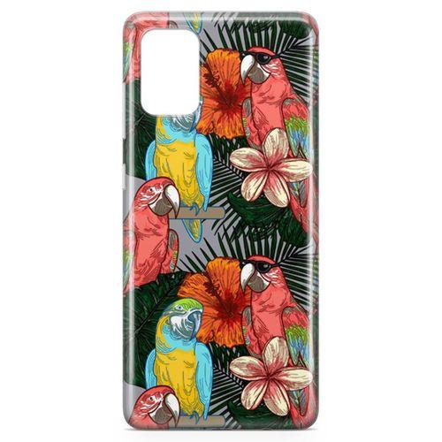 Samsung Galaxy A71 Kılıf Dost Papağanlar Arka Kapak Koruma Desenli Full Koruyucu