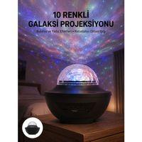 Masa Ve Gece Lambası Renkli Projektör Işıklı Disko Topu Bluetooth Hoparlör