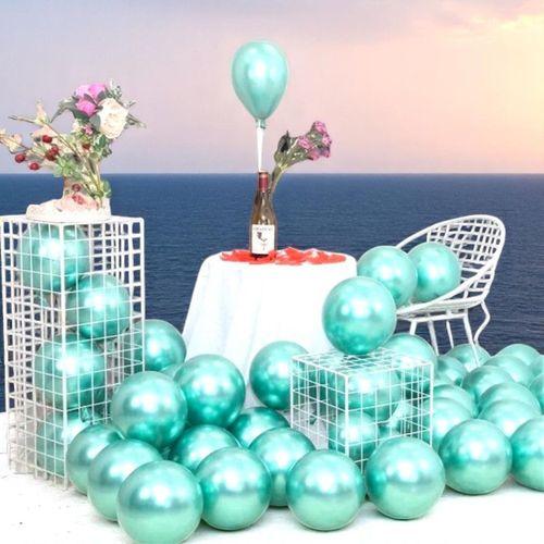 25 ADET AÇIK YEŞİL KROM BALON PARLAK METALİK KROM AÇIK YEŞİL BALON HELYUM GAZINA UÇAN BALONA UYGUN