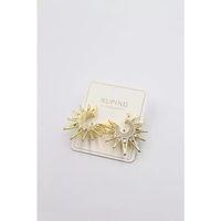 Taşlı Küpe - Altın