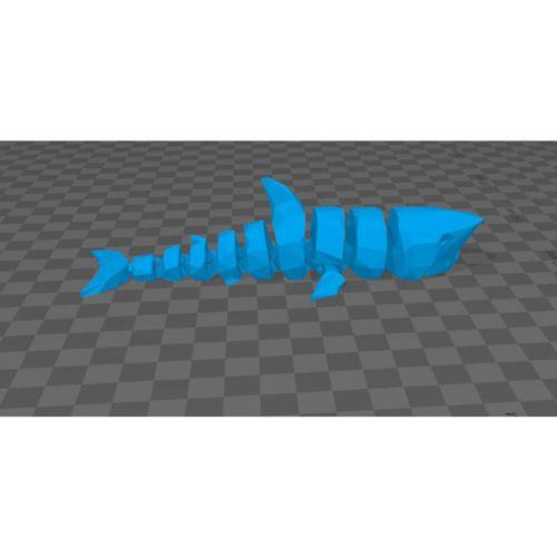 Düşük Poligon Hareketli Köpekbalığı Rip Mcka3ax (Bu ürün Sadece Plastik parçadır - Almadan Önce Soru Sorabilirsiniz)