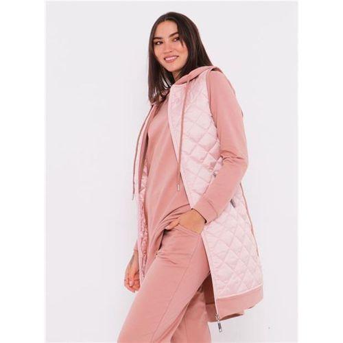 Minimal Kapitoneli Yelekli Spor Üçlü Takım - 70060.034 - Pudra