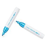 PILOT PİNTOR (M) YUVARLAK UÇ METALİK MAVİ ( İki Adet )