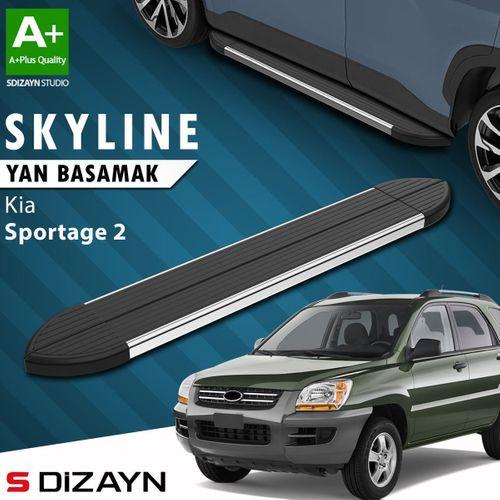 S-Dizayn Kia Sportage 2 Skyline Krom Yan Basamak 173 Cm 2004-2010 A+ Kalite