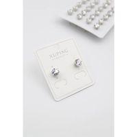 Büyük Boy Zirkon Taşlı Tektaş  Küpe - Gümüş