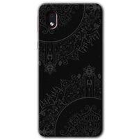 Potkal Hediye Fabrikası Samsung Galaxy A01 Core Kılıf HD Desen Baskılı Arka Kapak - Siyah Mandala