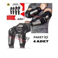 SEVGENT Motorcu Dizlik Ve Dirseklik Koruma Seti Jıekaı Titanyum