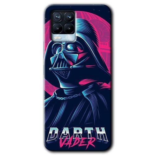 BeRa Aksesuar Realme 8 Pro Kılıf Baskılı Kapak - Darth Vader +Tam Kaplayan Mat Seramik