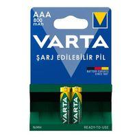 Varta 56703 1.2V 800 mAh Şarjlı AAA İnce Kalem Pil (2'li Paket)
