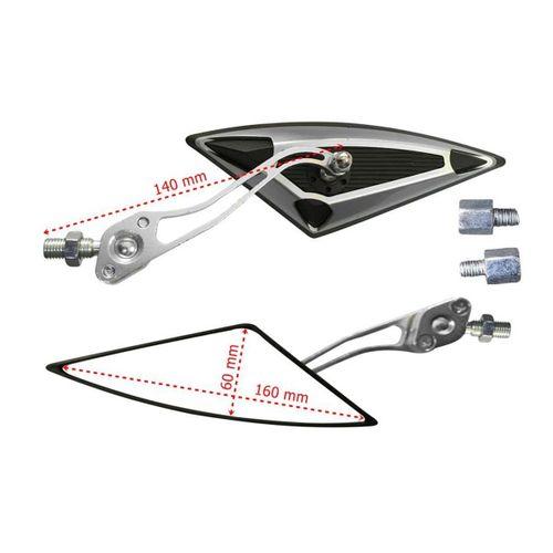 SEVGENT Ayna Üçgen Modifiye Gri 8-10 Mm