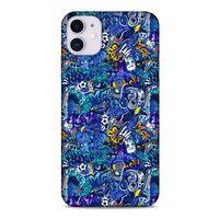 Graffitix (2) Desenli Silikon Kapak Apple Iphone 11 Kılıf