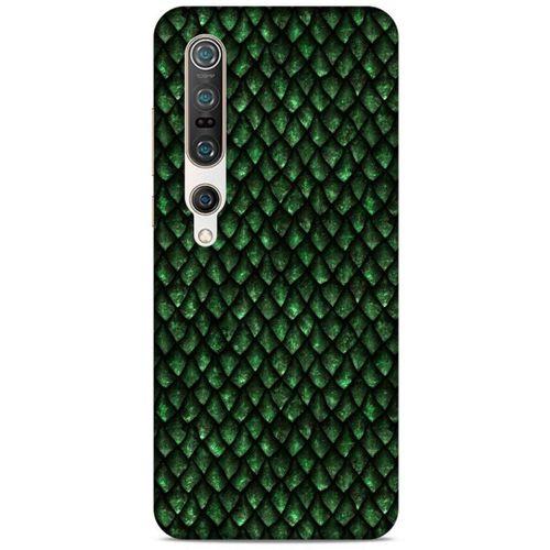 Xiaomi Mi 10 Pro Kılıf Dragons (5) Koruma Kabı Ejderha Koyu Yeşil Pul