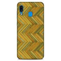 Lopard Samsung Galaxy A30 Uyumlu Kılıf Wood'X (32) Soft Silikon Kılıf Desenli