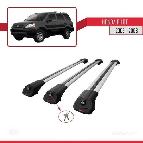 Honda Pilot 2003-2008 Arası ile uyumlu ACE-1 Ara Atkı Tavan Barı GRİ 3 ADET BAR