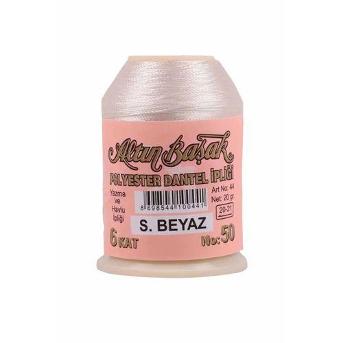 3 Adet Altınbaşak Oya ve Dantel İpi 20 gr - Royaleks - No: Ş.BEYAZ - 404 - 530