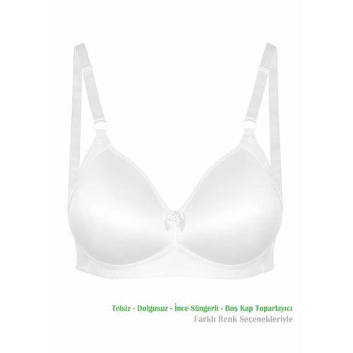 Alışveriş Meydanı Kadın Beyaz Toparlayıcı Küçültücü Balensiz Boş Kap Sütyen
