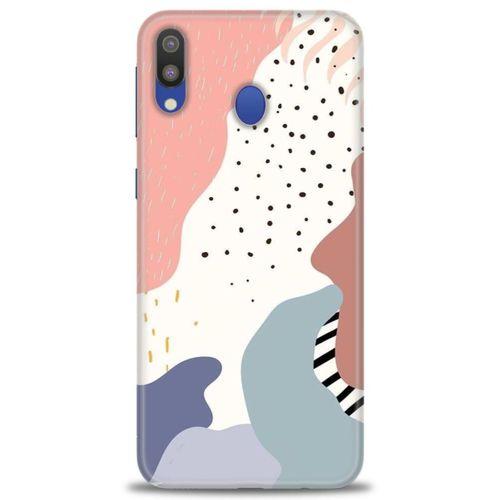 Samsung Galaxy A10S Kılıf HD Baskılı Kılıf - Yaprak ve Benekler + Tam Ekran Koruyucu