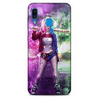 Samsung Galaxy A30 Uyumlu Kılıf Harley Quinn (30) Silicone Case Koyu kahverengi