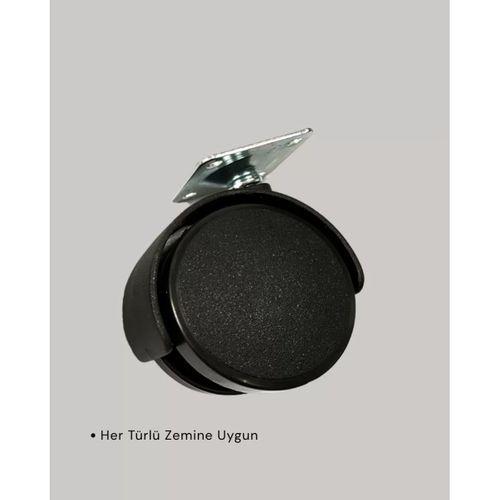 Kilitsiz Mini Tekerlek Ayak 4 Cm 4’lü Set Kolay Montaj