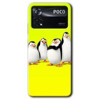 Potkal Hediye Fabrikası Poco x4 Pro Kılıf HD Desen Baskılı Arka Kapak - Penguenler