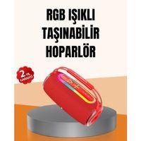Ipx6 Su Geçirmez Rgb Led Işıklı Taşınabilir Bluetooth Hoparlör 2400 Mah
