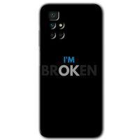 Xiaomi Redmi 10 Kılıf HD Desen Baskılı Arka Kapak + Temperli Cam - Im Broken