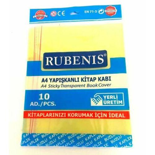 Rubenis Hazır Kitap Kabı Şeffaf 10Lu Sarı
