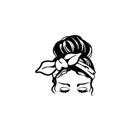 Köylü Güzeli Oto Sticker Siyah 30 x 30 cm Aracınıza Yeni Bir Tarz Katın